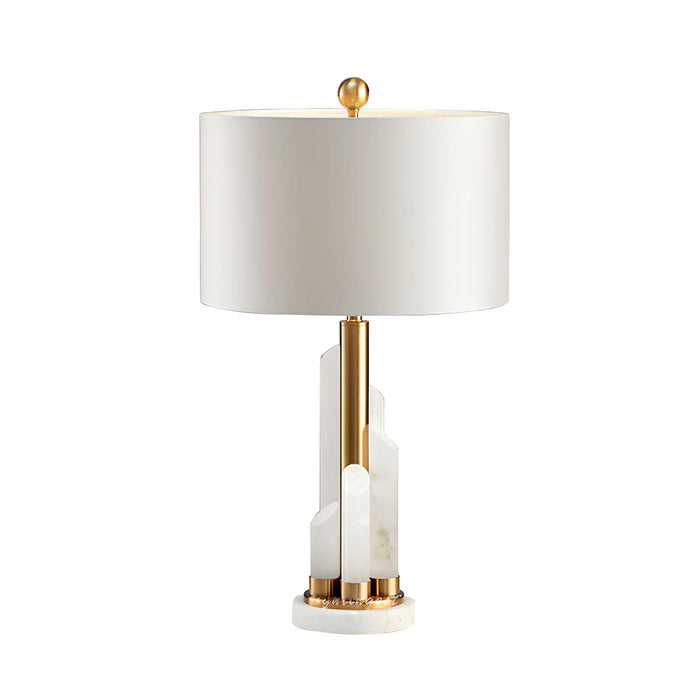 Orbit Metal Alabaster Table Lamp - Simprolos