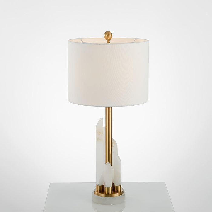 Orbit Metal Alabaster Table Lamp - Simprolos