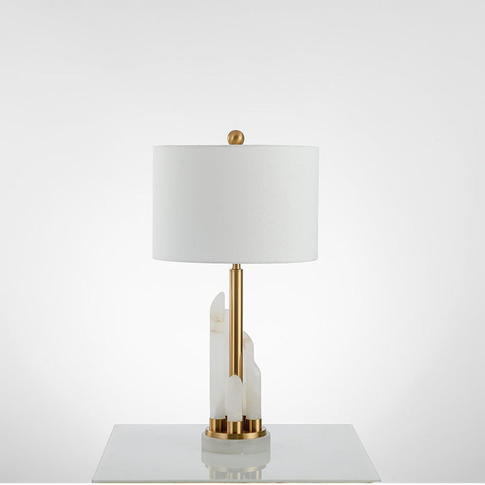 Orbit Metal Alabaster Table Lamp - Simprolos