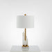 Orbit Metal Alabaster Table Lamp - Simprolos