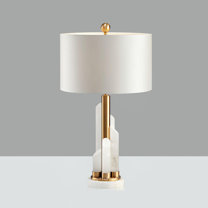 Orbit Metal Alabaster Table Lamp - Simprolos