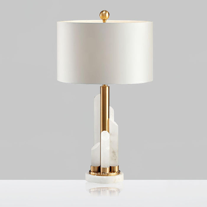 Orbit Metal Alabaster Table Lamp - Simprolos