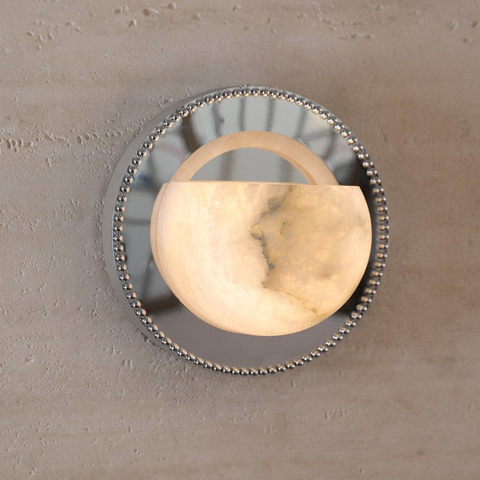 Orbit Pearl Alabaster Wall Light - Simprolos