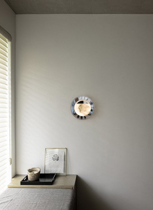 Orbit Pearl Alabaster Wall Light - Simprolos