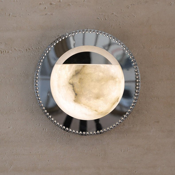 Orbit Pearl Alabaster Wall Light - Simprolos