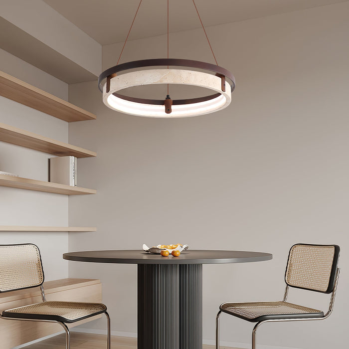 Orbit Travertine Pendant Light - Simprolos