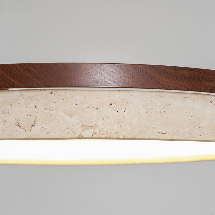 Orbit Travertine Pendant Light - Simprolos