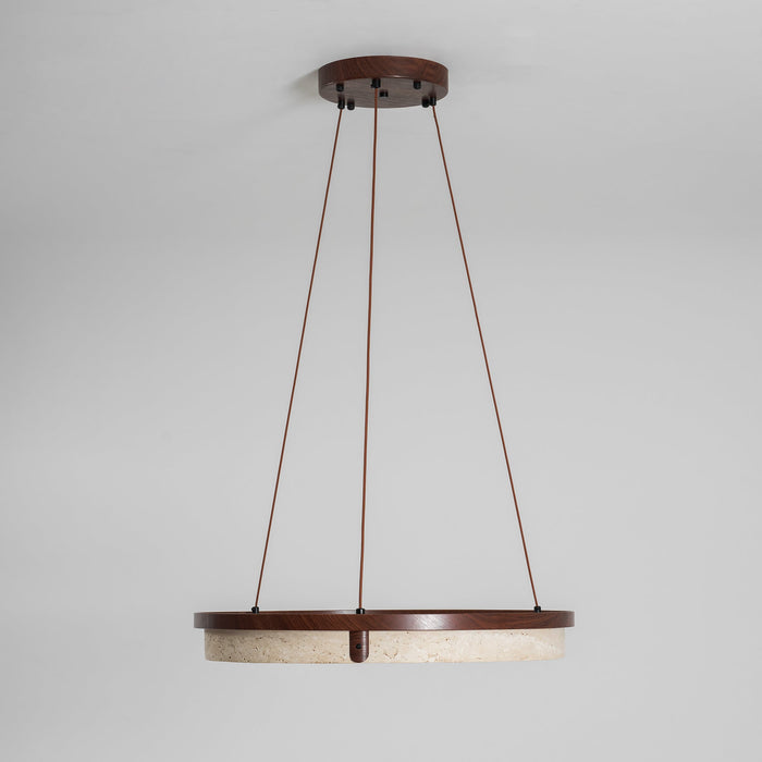 Orbit Travertine Pendant Light - Simprolos