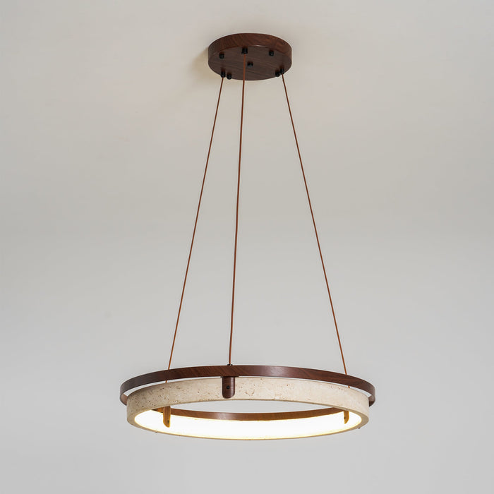 Orbit Travertine Pendant Light - Simprolos