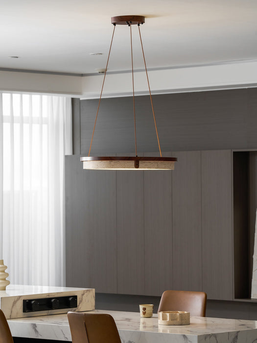 Orbit Travertine Pendant Light - Simprolos