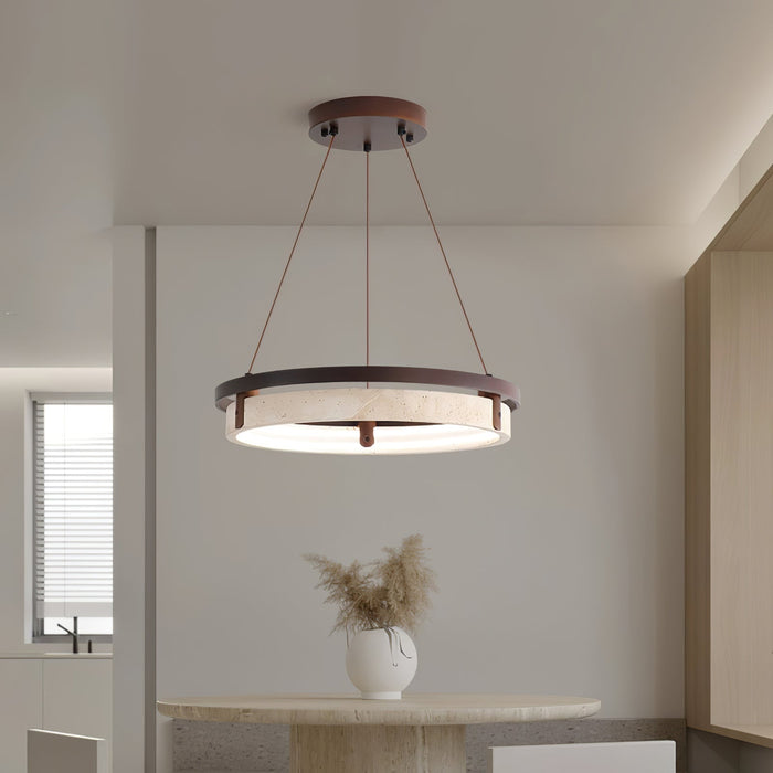 Orbit Travertine Pendant Light - Simprolos