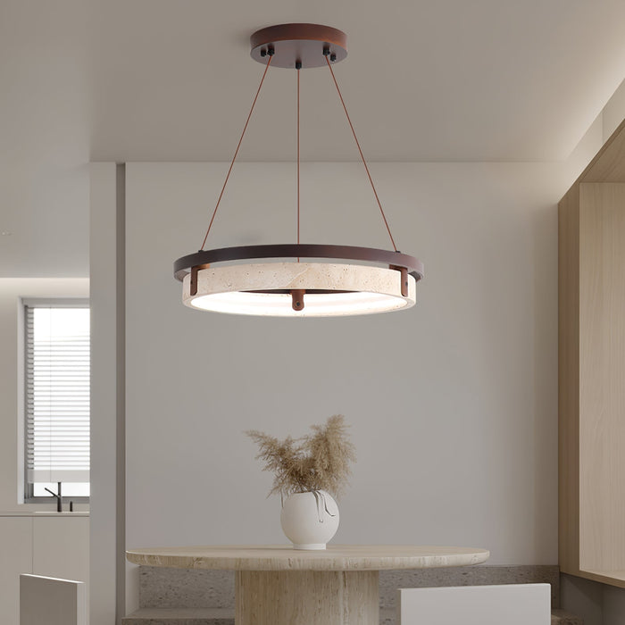 Orbit Travertine Pendant Light - Simprolos