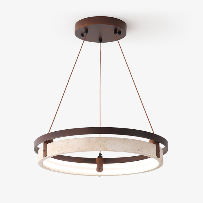 Orbit Travertine Pendant Light - Simprolos