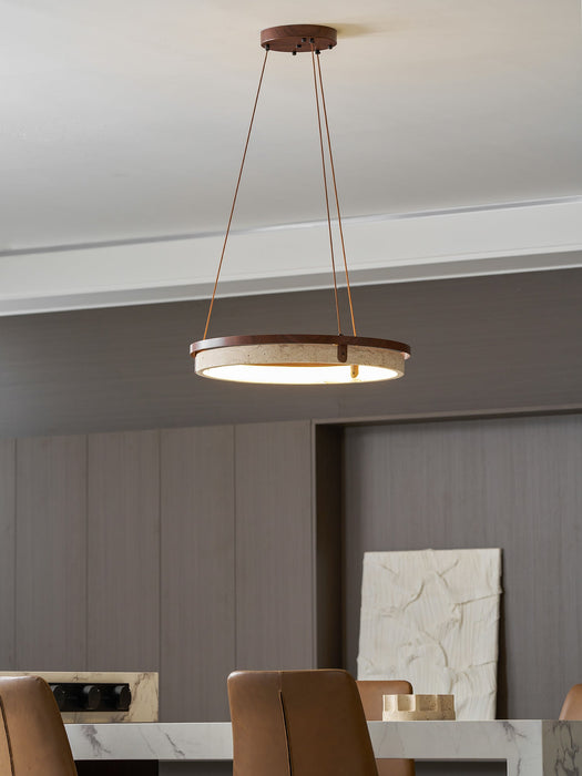 Orbit Travertine Pendant Light - Simprolos