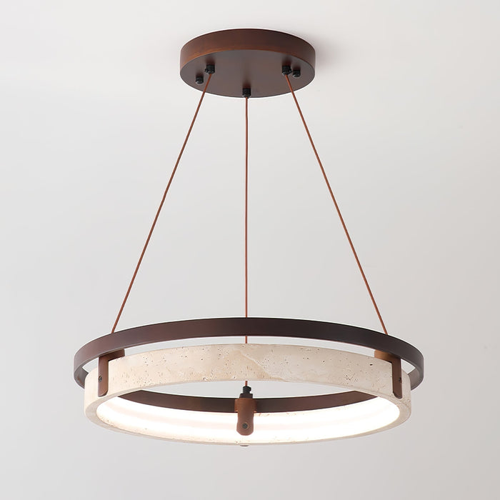 Orbit Travertine Pendant Light - Simprolos