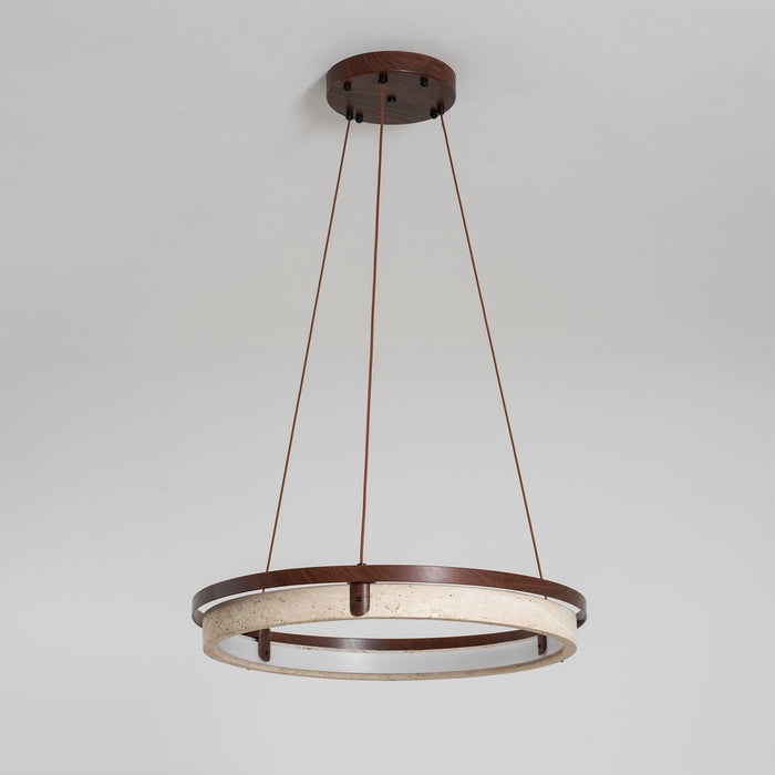 Orbit Travertine Pendant Light - Simprolos