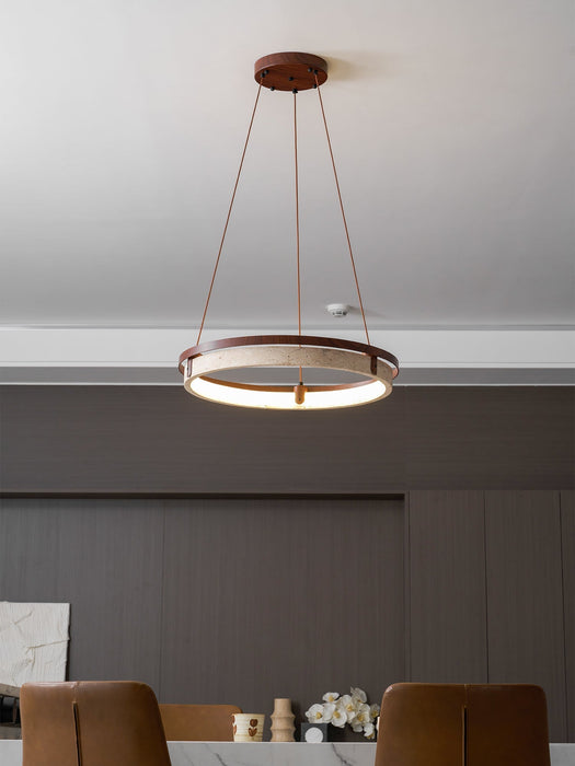 Orbit Travertine Pendant Light - Simprolos