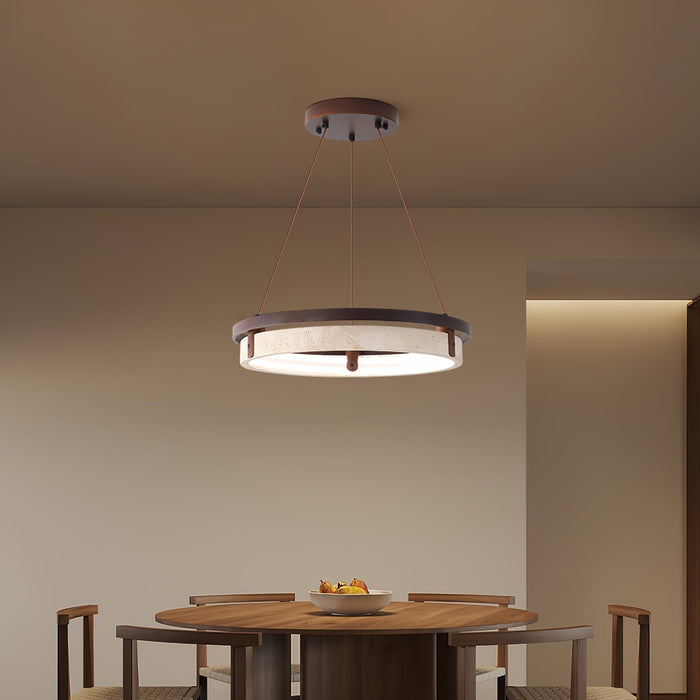 Orbit Travertine Pendant Light - Simprolos