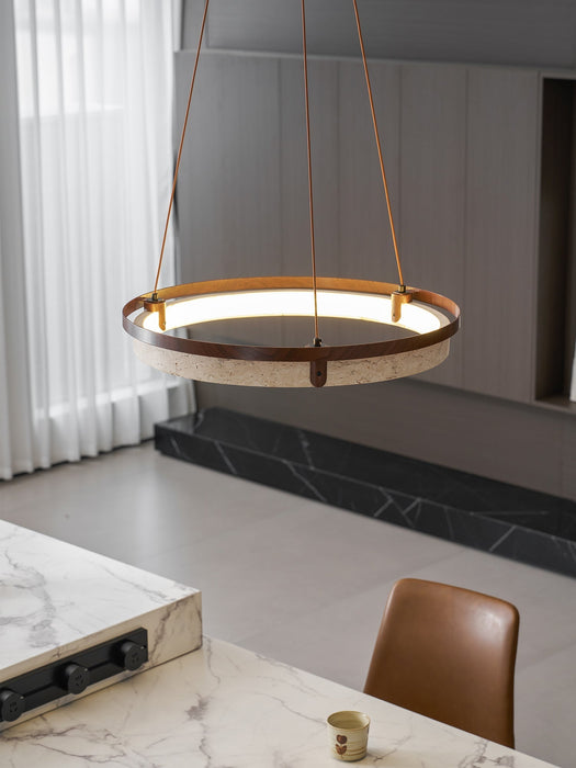 Orbit Travertine Pendant Light - Simprolos