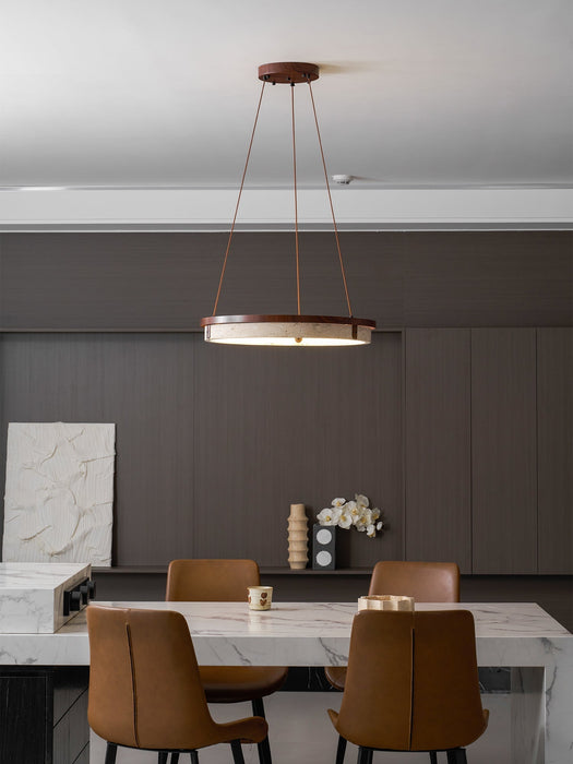 Orbit Travertine Pendant Light - Simprolos