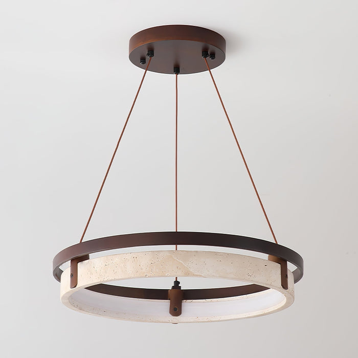 Orbit Travertine Pendant Light - Simprolos