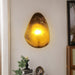 Organic Gilded Pebble Alabaster Sconce - Simprolos