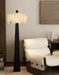Origami Pleat Alabaster Floor Lamp - Simprolos