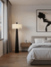 Origami Pleat Alabaster Floor Lamp - Simprolos