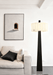 Origami Pleat Alabaster Floor Lamp - Simprolos
