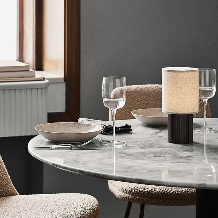 Orlo Ribbed Table Lamp - Simprolos