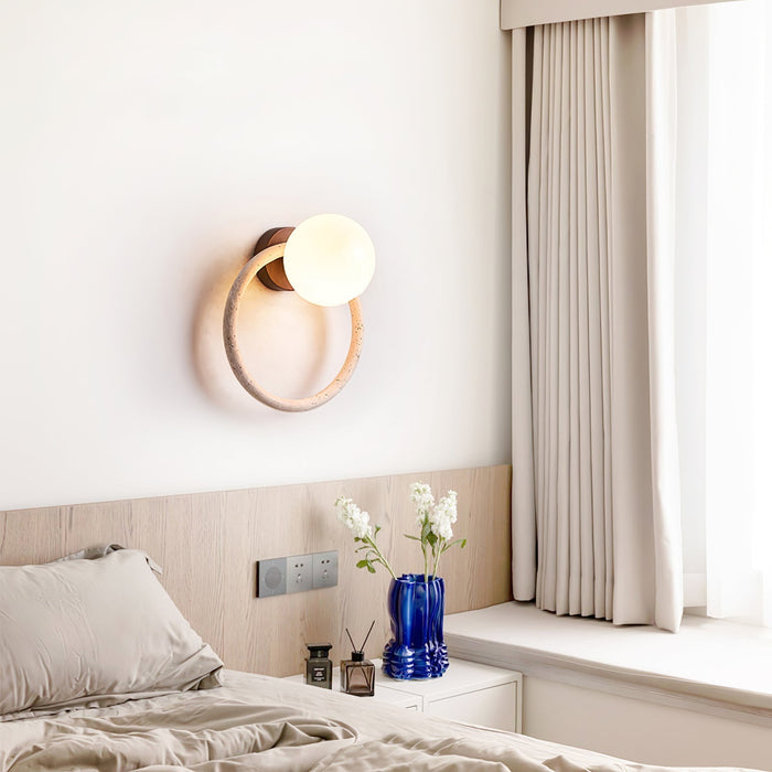 Orria Travertine Wall Light - Simprolos