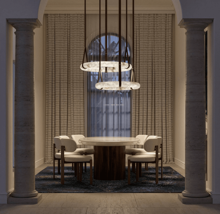 Oslo Alabaster Pendant Light A - Simprolos