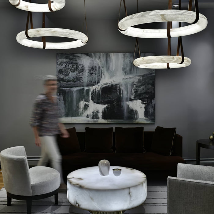 Oslo Alabaster Pendant Light A - Simprolos
