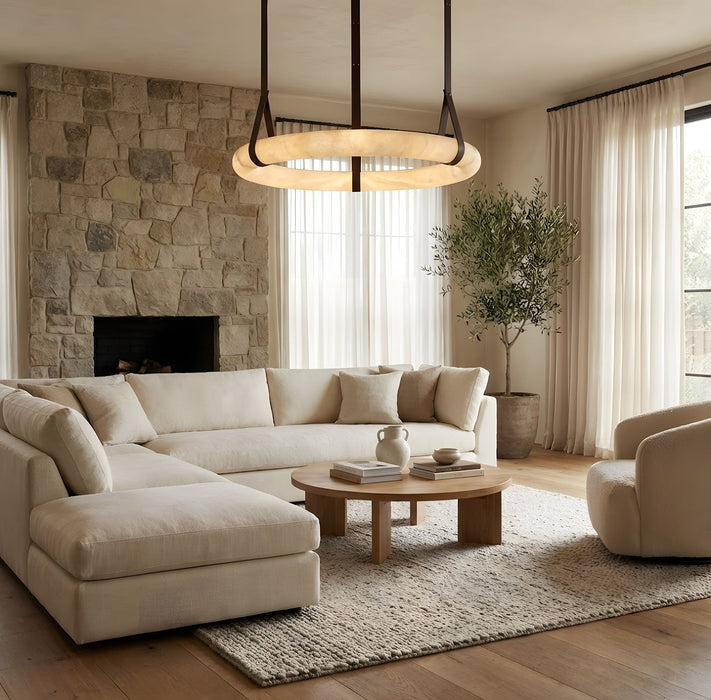 Oslo Alabaster Pendant Light A - Simprolos