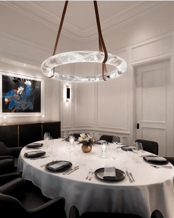 Oslo Alabaster Pendant Light B - Simprolos
