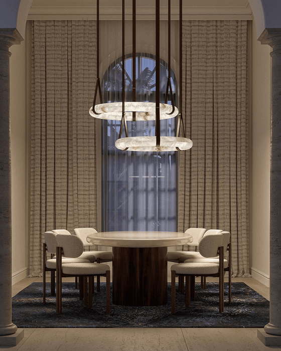 Oslo Alabaster Pendant Light B - Simprolos