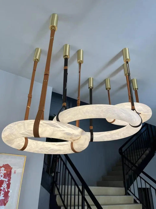 Oslo Alabaster Round Pendant Light A - Simprolos