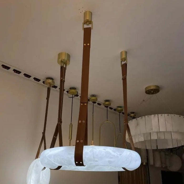 Oslo Alabaster Round Pendant Light A - Simprolos