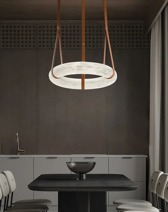 Oslo Alabaster Round Pendant Light A - Simprolos