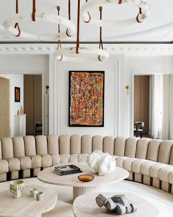 Oslo Alabaster Round Pendant Light A - Simprolos