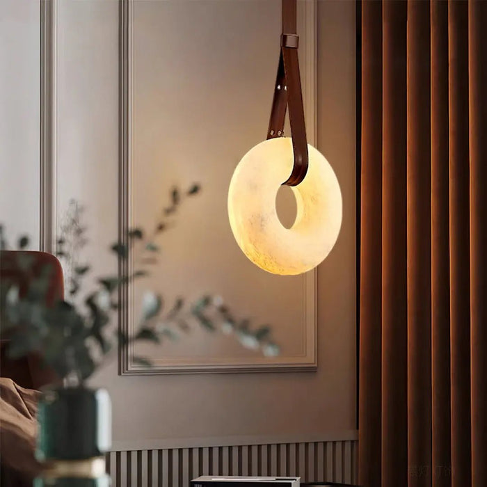 Oslo Alabaster Round Pendant Light A - Simprolos