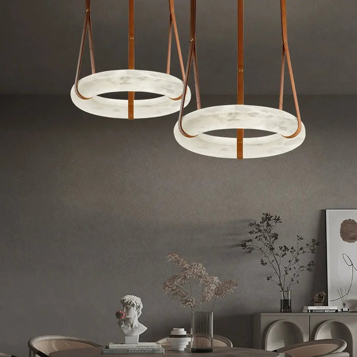 Oslo Alabaster Round Pendant Light A - Simprolos