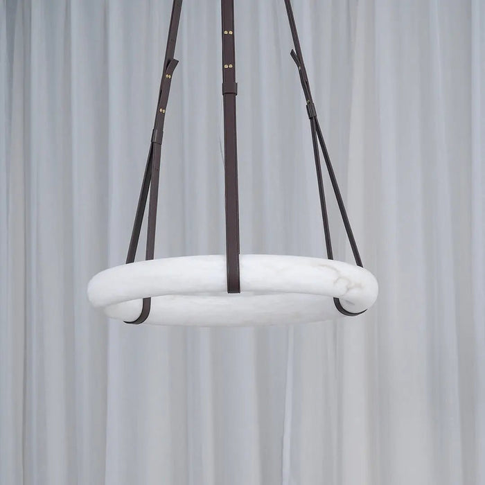 Oslo Alabaster Round Pendant Light A - Simprolos