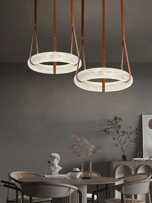 Oslo Alabaster Round Pendant Light A - Simprolos