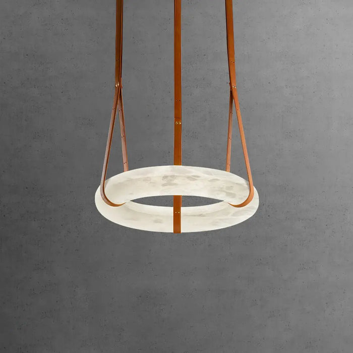 Oslo Alabaster Round Pendant Light A - Simprolos