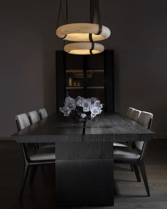 Oslo Alabaster Round Pendant Light A - Simprolos