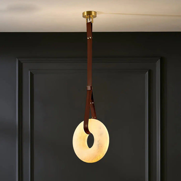 Oslo Alabaster Round Pendant Light A - Simprolos