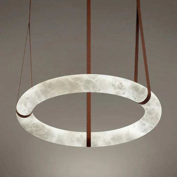 Oslo Alabaster Round Pendant Light A - Simprolos