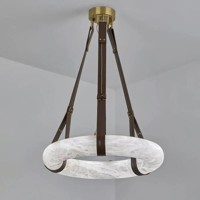 Oslo Alabaster Round Pendant Light B - Simprolos