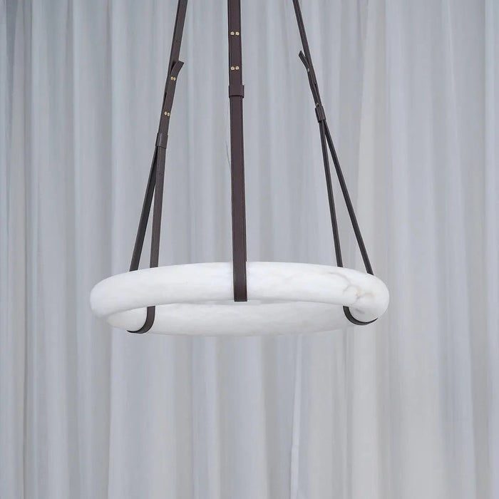 Oslo Alabaster Round Pendant Light B - Simprolos